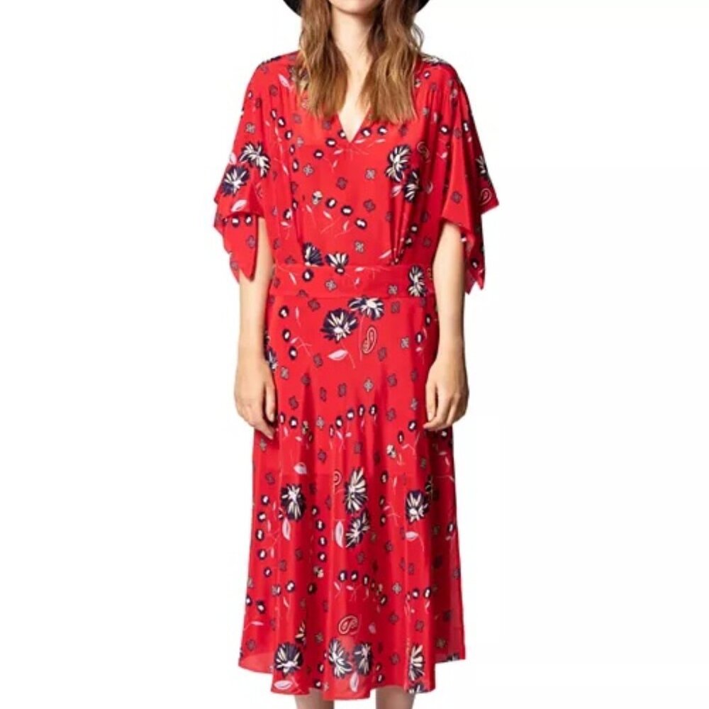Gorgeous silk Zadig & Voltaire Rap Daisy Silk Dress / Sz. XS / US2